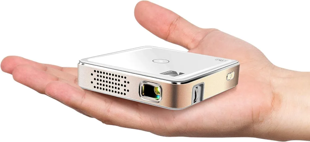 Kodak Ultra Mini Portable Projector - HD 1080p support LED DLP Rechargeable Pico Projector - 100" Display, Built-in Speaker - HDMI, USB and Micro SD - Compatible with iPhone iPad, Android Phones