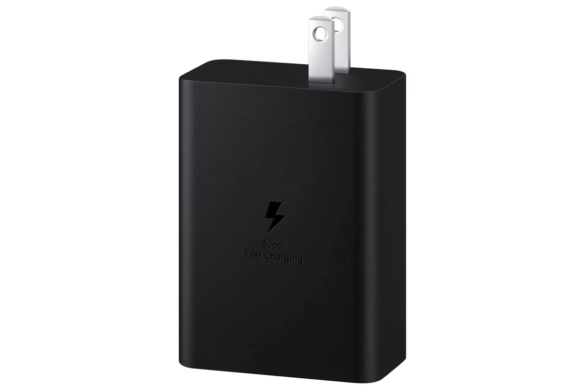 SAMSUNG 3-Port Super Fast Charging Wall Charger, 1x USB-C 65W, 1x USB-C 25W, 1x USB-A 15W, Max capacity 65W (Cable not included), Black, US version