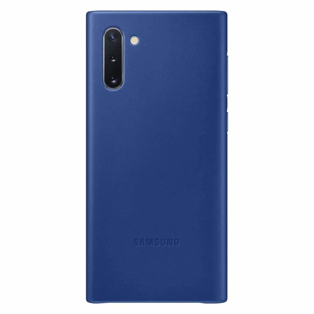 Samsung Original Galaxy Note 10 Leather Cover Case - Blue