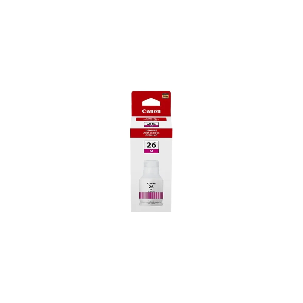 Canon GI-26 Magenta Ink Bottle, Compatible to GX7020 and GX6020 Supertank Printers