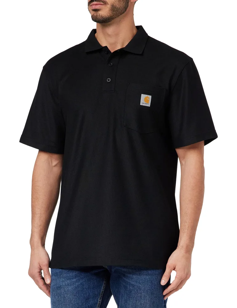 Carhartt Men's Loose Fit Midweight Short-Sleeve Pocket Polo K570