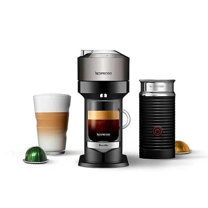 NESPRESSO VERTUO NEXT De'Longhi, Dark Grey + Aeroccino3 + 42 Cápsulas Nespresso Vertuo Line + $35 Gift Card