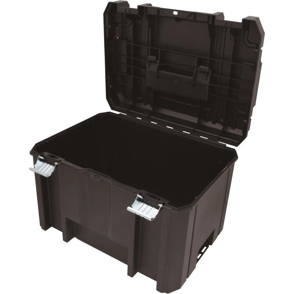 DEWALT TSTAK Tool Box, Extra Large Design, Removable Tray for Easy Access to Tools, Water and Debris Resistant (DWST17806)