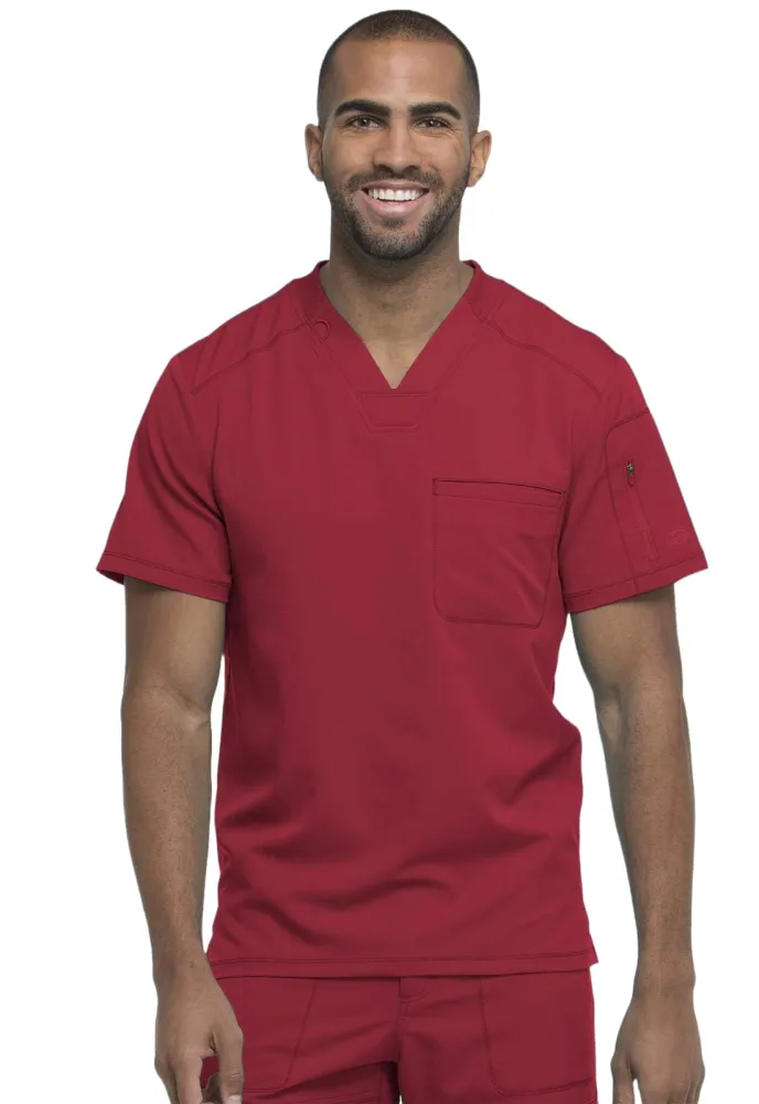 Dickies Dynamix Scrubs for Men Athletic-Inspired V-Neck Chest Pocket Scrub Top with Four-Way Stretch & Moisture Wicking DK610