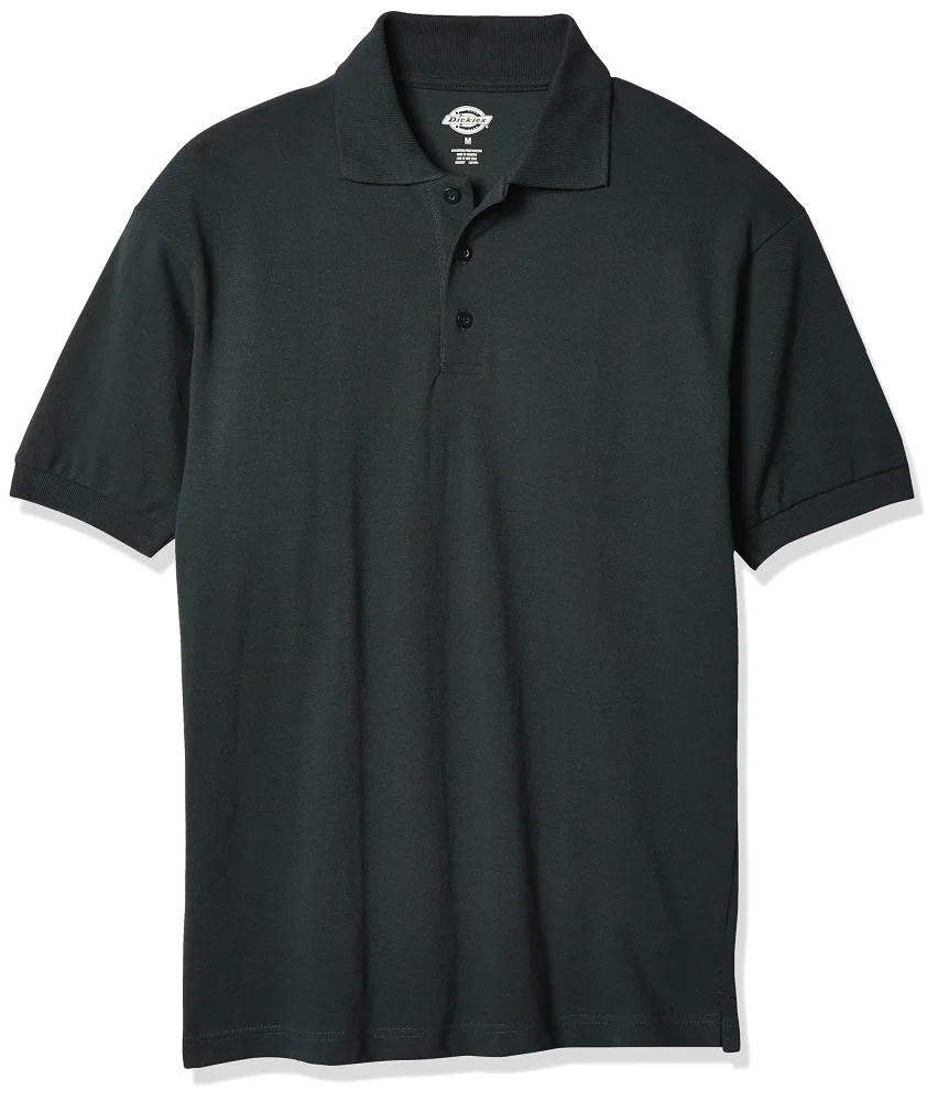 Dickies Short Sleeve Pique Polo Shirt, Hunter Green, XX-Large