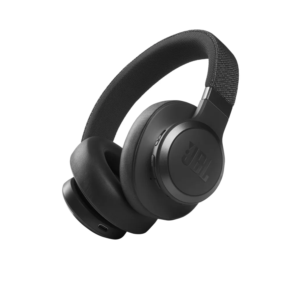 JBL Live 660NC - Wireless Over-Ear Noise Cancelling Headphones with Long Lasting Battery and Voice Assistant - Black, Medium