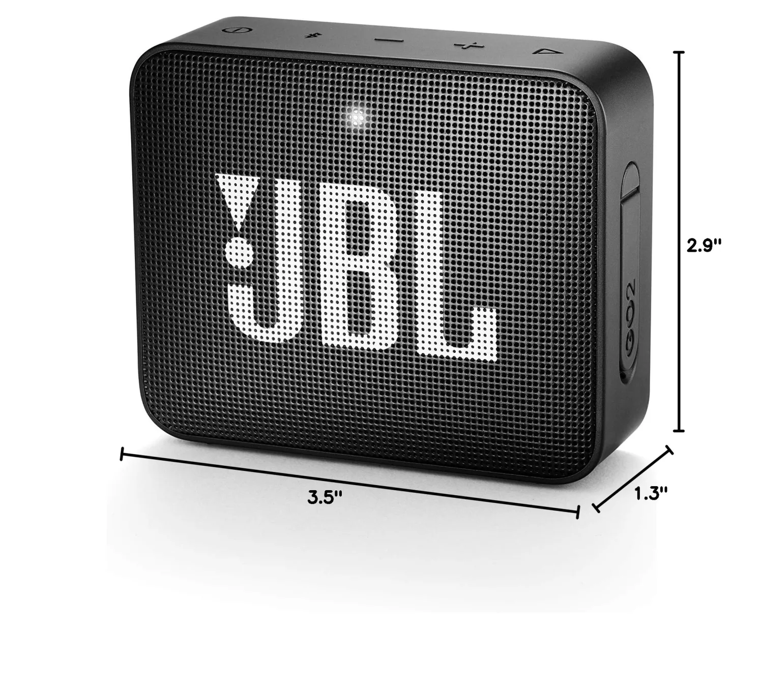 JBL GO 2 Portable Bluetooth Waterproof Speaker - Black (Renewed)