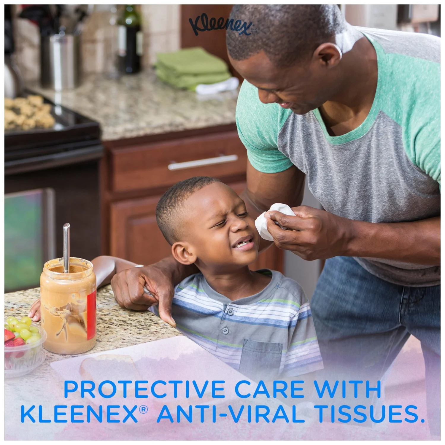 Kleenex Anti-Viral Facial Tissues, Cube Box, 68 Tissues per Cube Box, 1 Pack