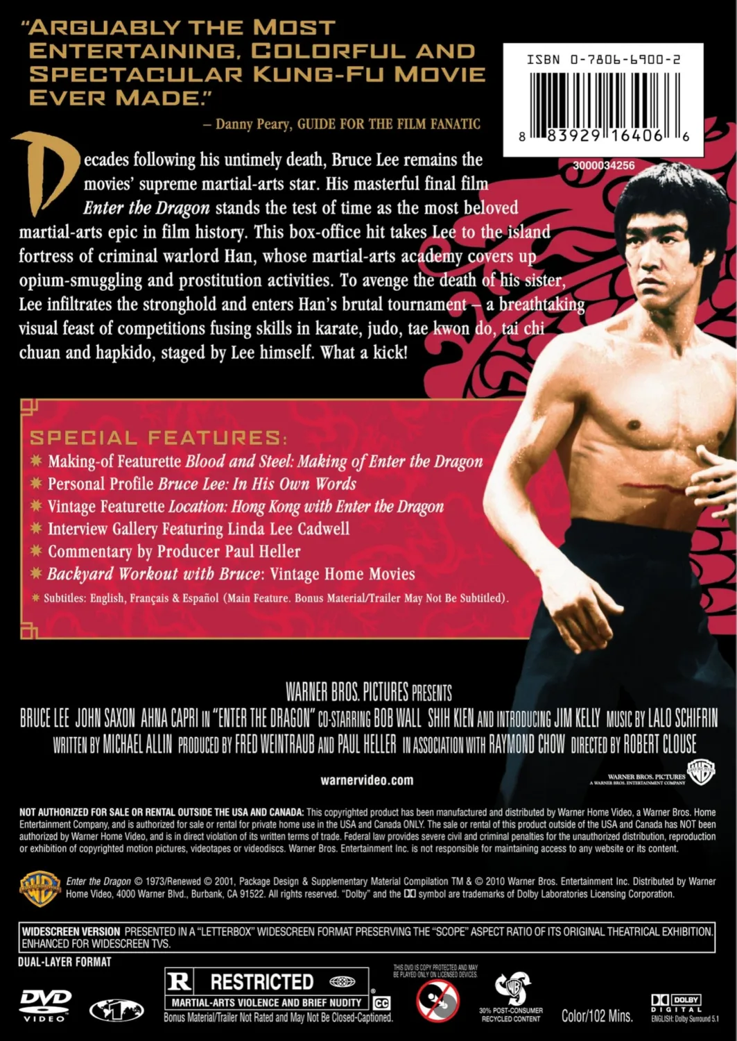 Enter the Dragon (DVD) (Rpkg)