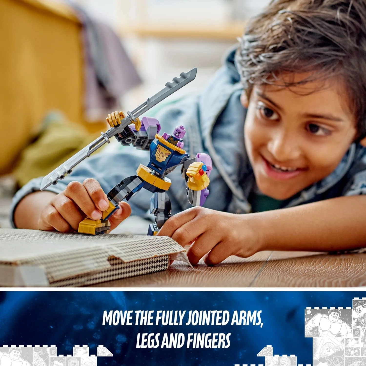 LEGO Marvel Thanos Mech Armor 76242, Avengers Action Figure Set, Building Toy with Infinity Gauntlet & Stones, Collectable Super Hero Gift for Boys and Girls Ages 6 Plus
