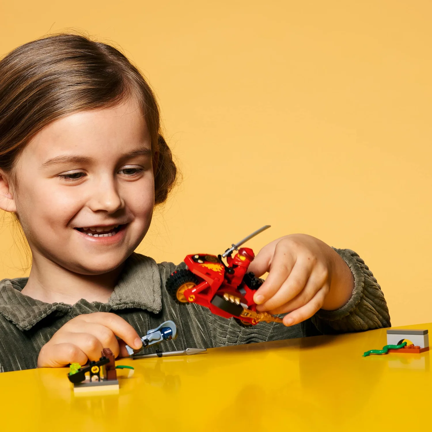 LEGO NINJAGO Legacy Kai’s Blade Cycle 71734 Ninja Motorcycle Playset Building Kit, Featuring NINJAGO Kai and a Snake; New 2021 (54 Pieces)