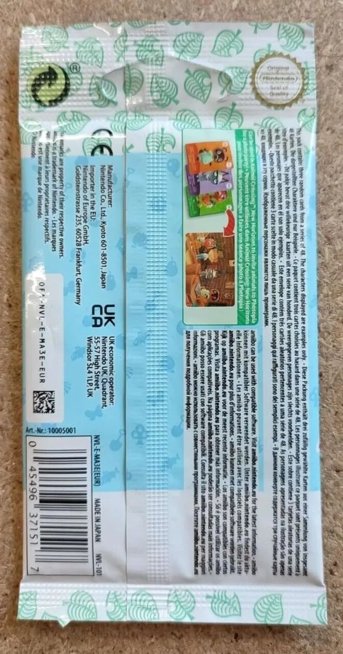 Animal Crossing 3 Card Set (vol. 5) (Nintendo Switch)