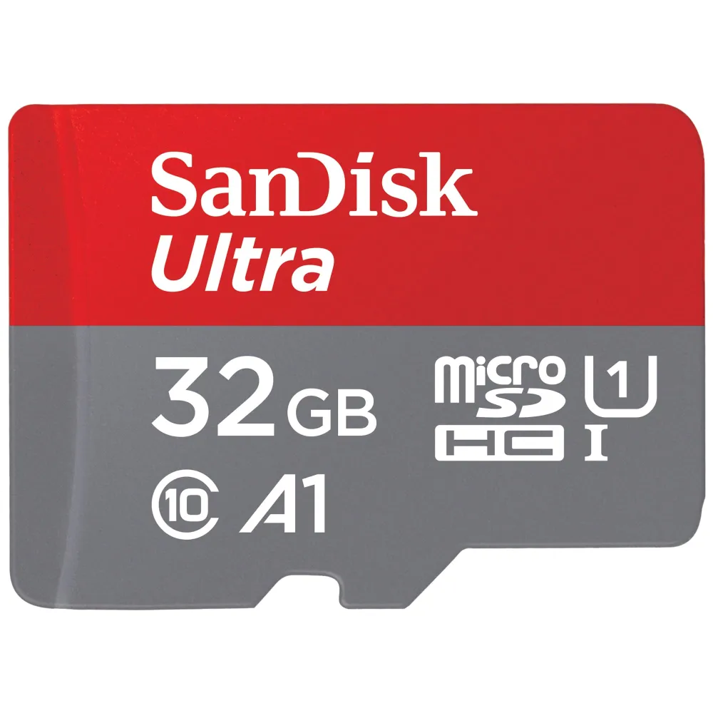 SanDisk 32GB Ultra microSDHC UHS-I Memory Card with Adapter - 120MB/s, C10, U1, Full HD, A1, Micro SD Card - SDSQUA4-032G-GN6MA [New Version]