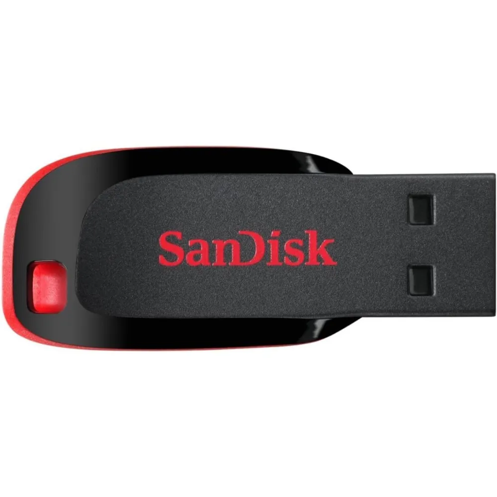 SanDisk 16GB Cruzer Blade USB 2.0 Flash Drive - ‎SDCZ50-016G-B35, Black