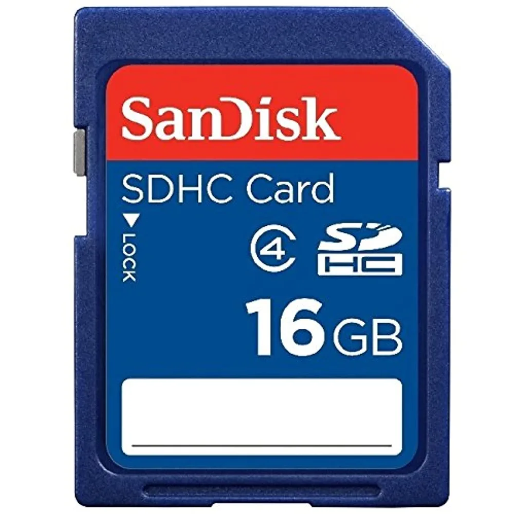 SanDisk 16GB Class 4 SDHC Flash Memory Card - 2 Pack SDSDB2L-016G-B35 Retail Package