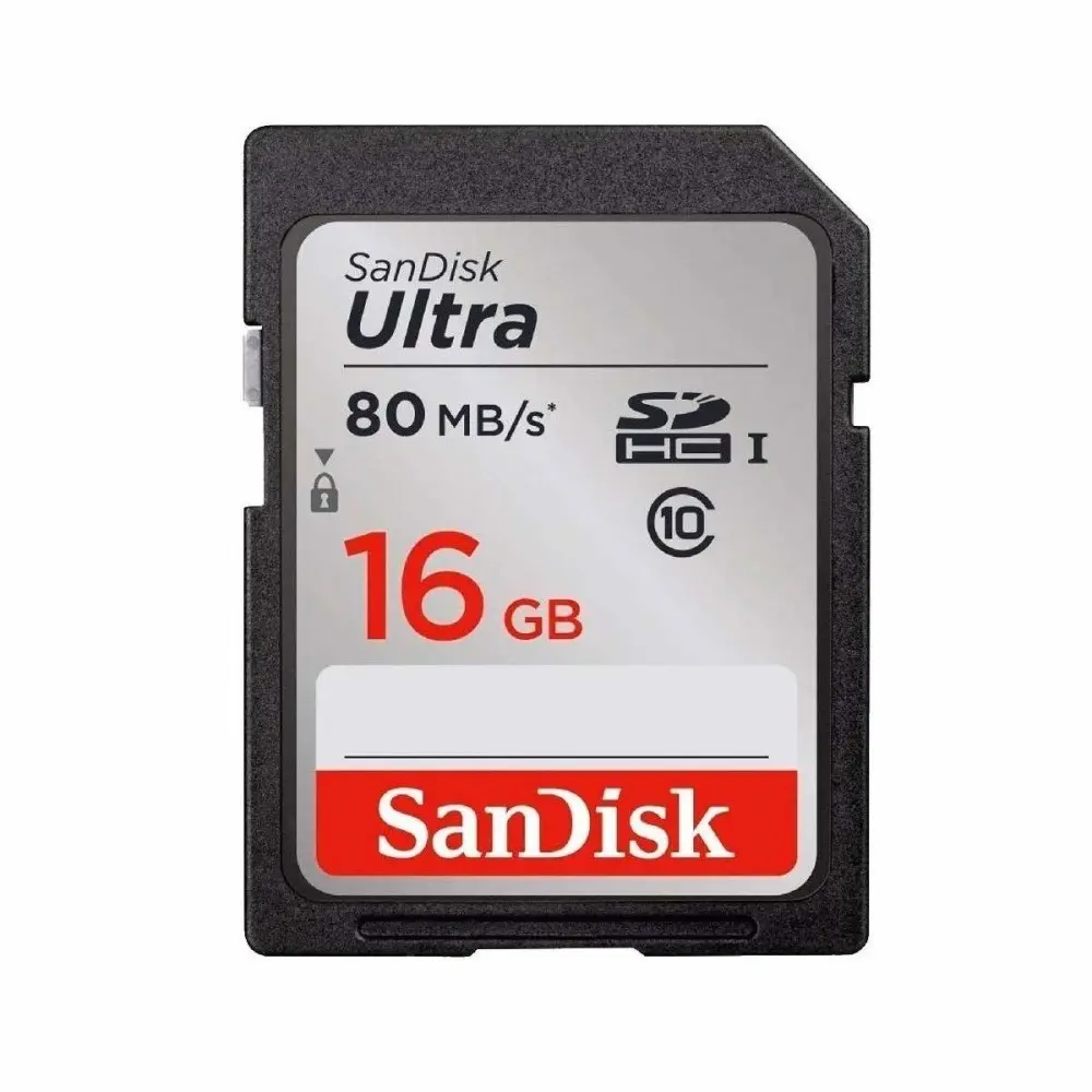 SanDisk Ultra 16GB SDHC Class 10/UHS-1 Flash Memory Card Speed Up To 30MB/s- SDSDU-016G-U46 (Label May Change) [Old Version]