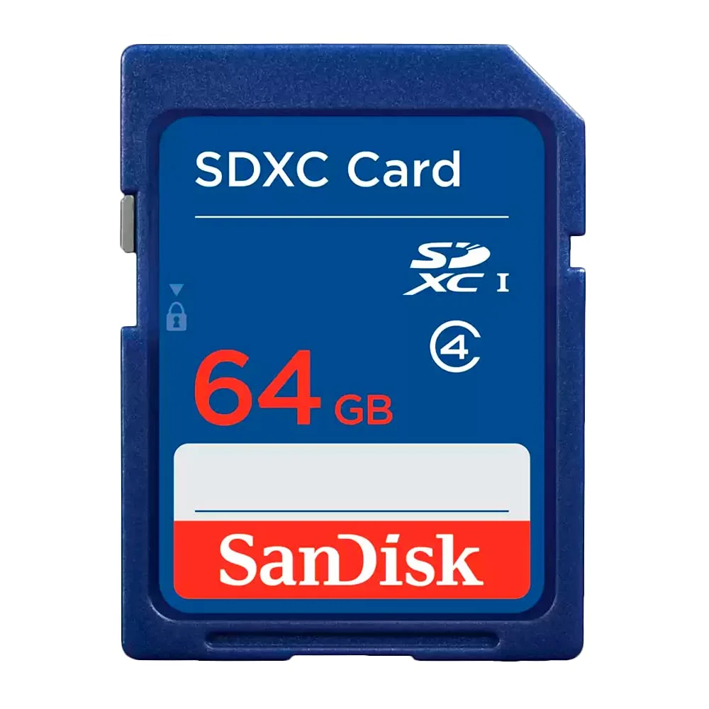 SanDisk 64GB Class 4 SDXC Flash Memory Card- SDSDB-064G-B35 (Label May Change)