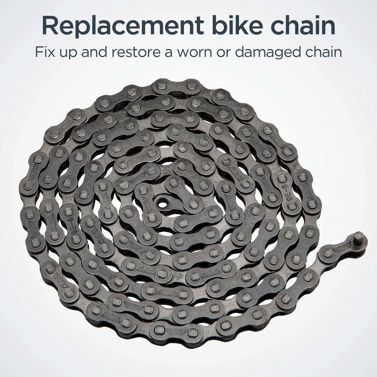 Schwinn Chain, Steel Replacement Chain, 112 Links, Fits Derailleur & Non-Derailleur Bikes, Single & Multi-Speed Bikes