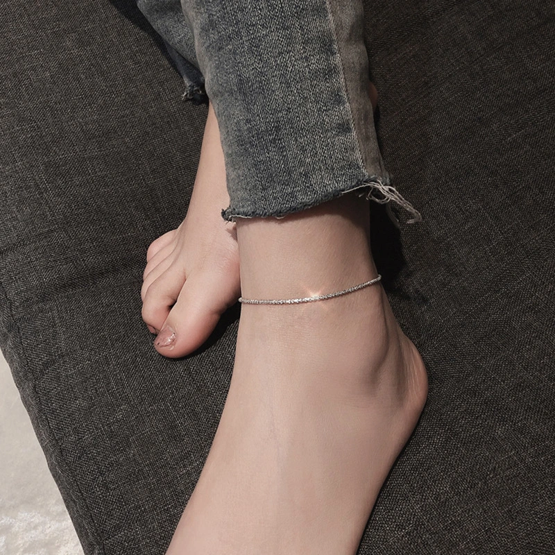 Mantianxing Small Crowd Design Anklet Women's Korean Version Simple Personality Cool Foot Jewelry