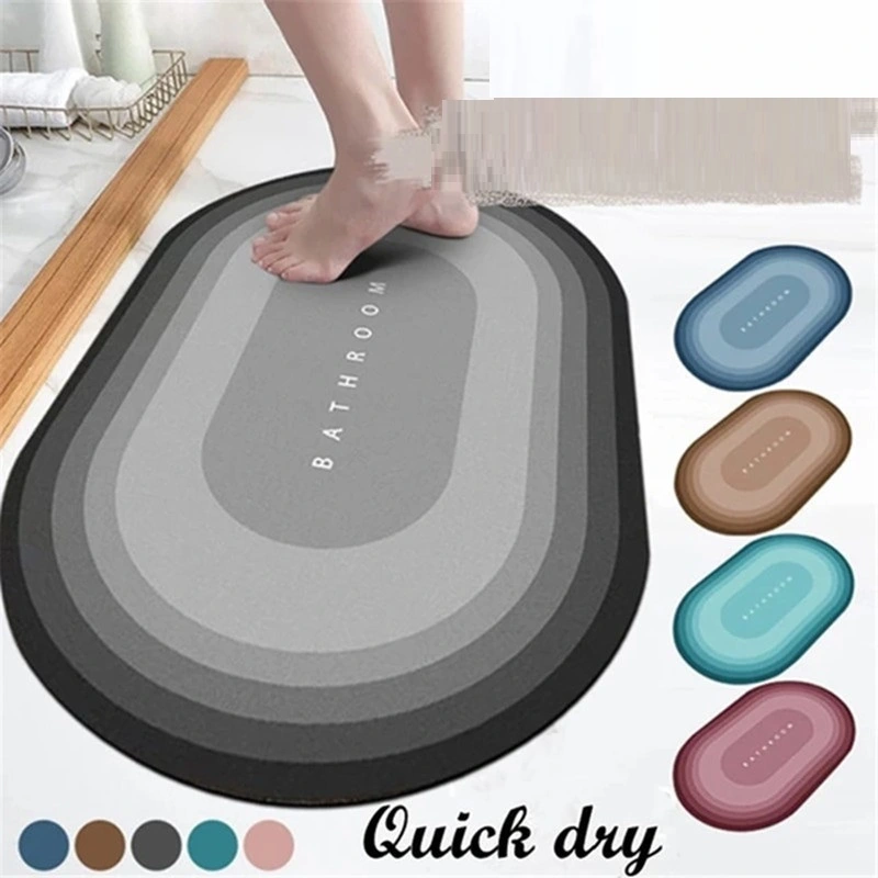 Non-slip Bathroom Absorbent Quick-drying Diatom Mud Cushion