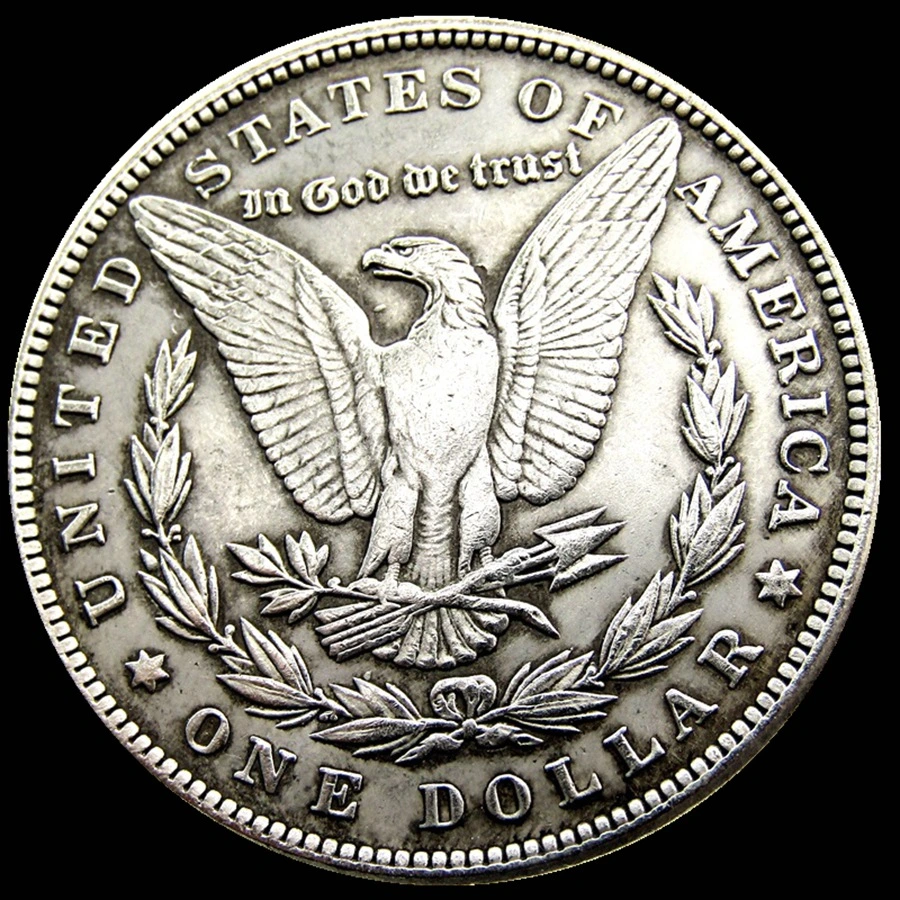 Antique Artifact Homeless Skull Silver-plated  Commemorative Coin