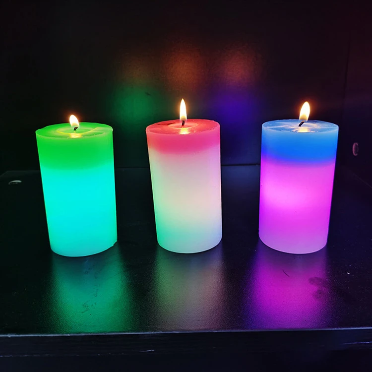 Small Candle Induction Color Change Lamp