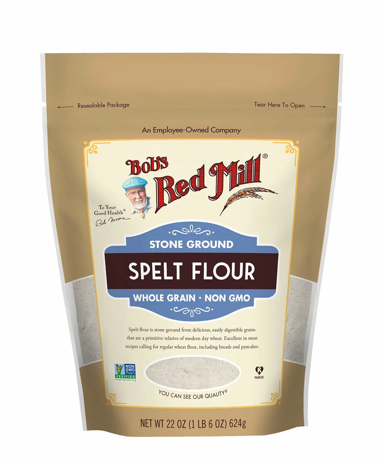 Bob's Red Mill Spelt Flour (22 Ounce, Pack of 2)
