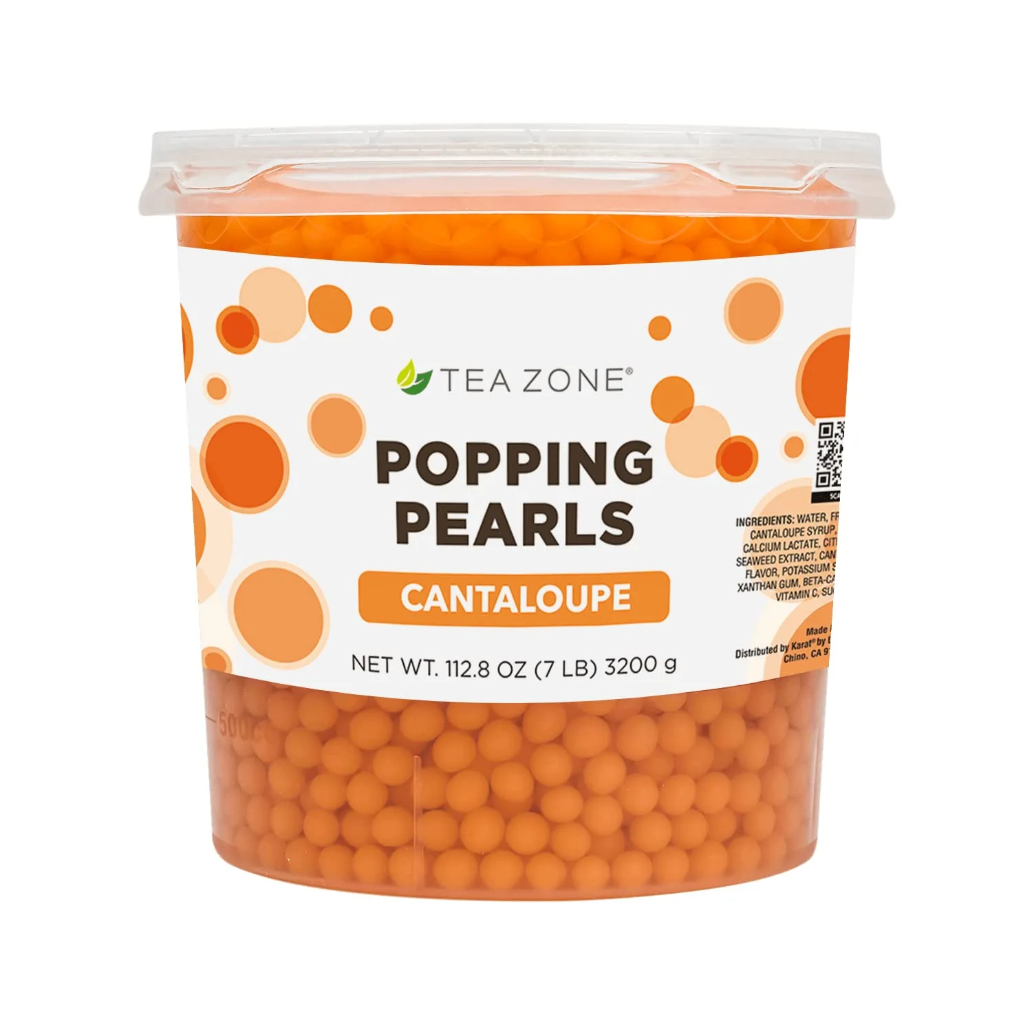 Tea Zone Cantaloupe Popping Pearls (7 lbs)
