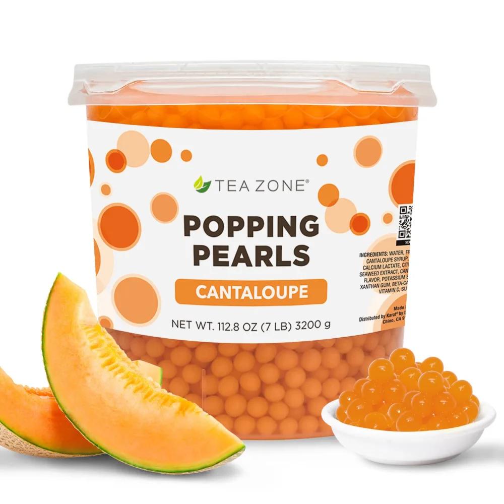 Tea Zone Cantaloupe Popping Pearls (7 lbs)