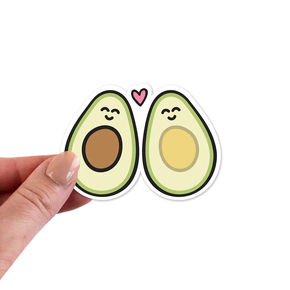 Avocado Stickers, Avocado Sticker, Avocado Vinyl Sticker, Avocado Vinyl Stickers, Avocado Laptop Sticker, Avocado Laptop Stickers, Food Sticker