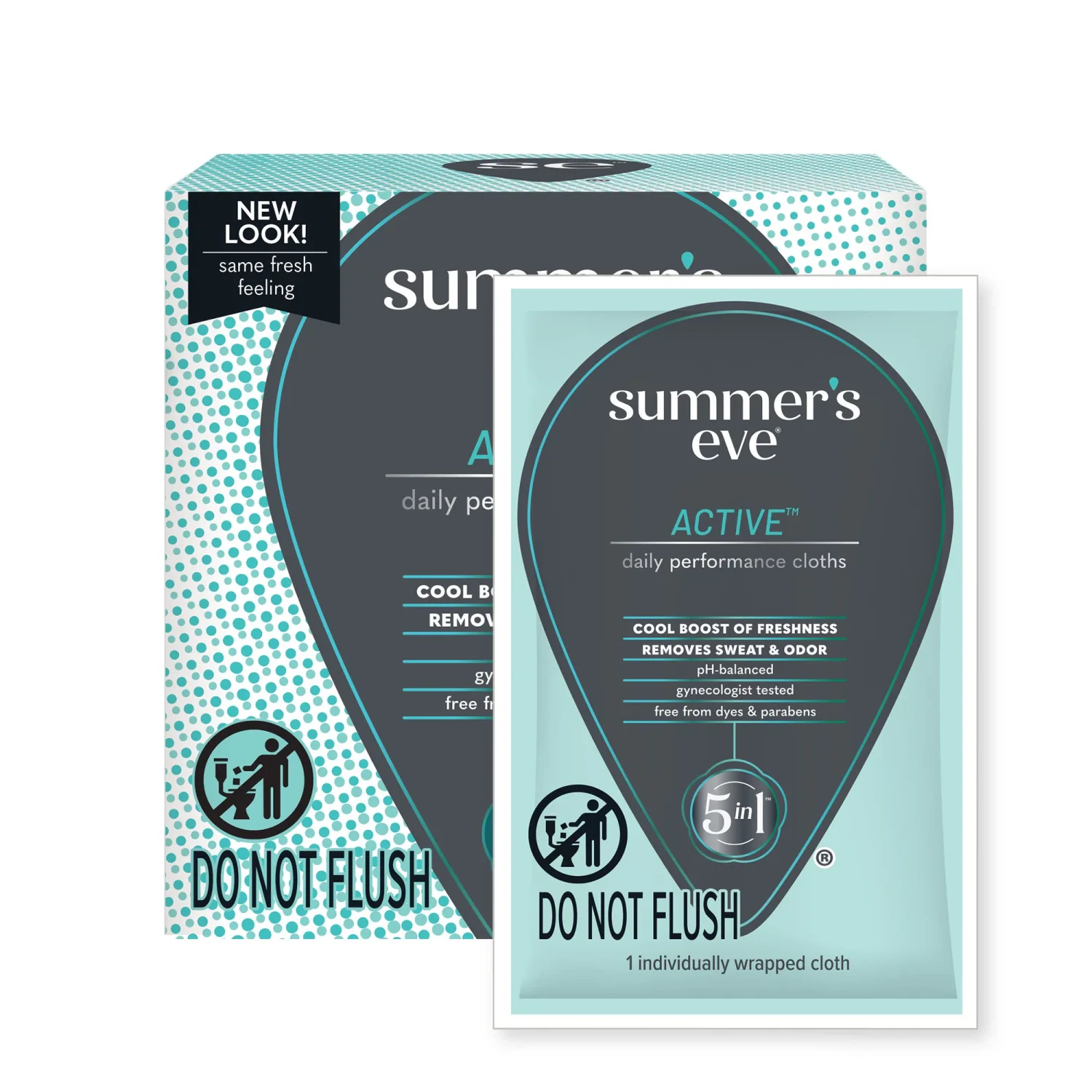 Summer's Eve Active Daily Perfomance Feminine Wipes, pH balanced, 14 Count