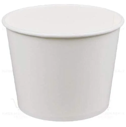 Tabletop king 5 lb. White Disposable Paper Ice Bucket - 25/Pack