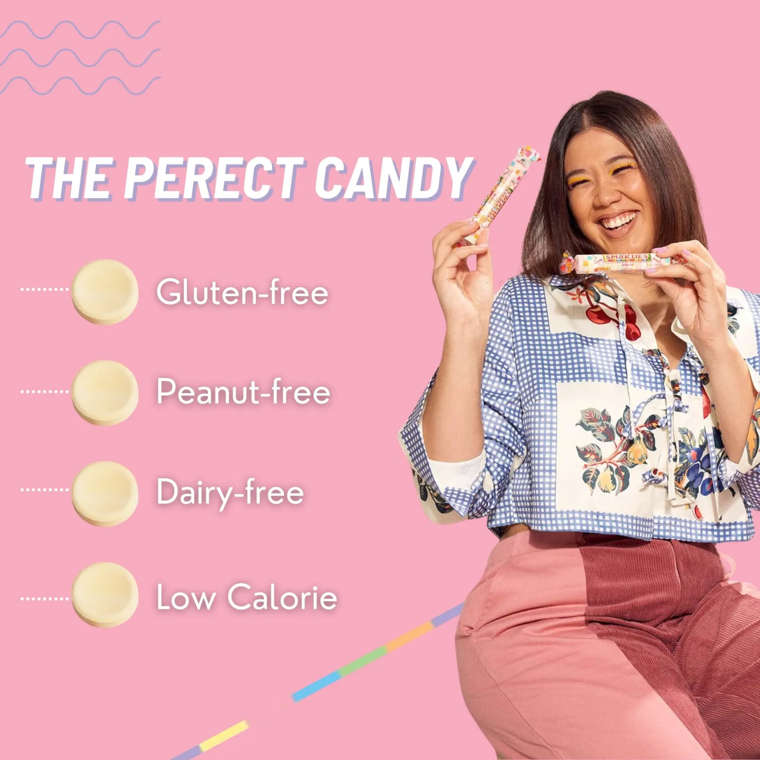 Smarties Candy Rolls Original Flavor Gluten Free & Vegan Delight | Classic Sweetness from Family Owned Since 1949 Peanut Free, Dairy Free & Allergen Free | Perfect Halloween Treat - 5 Ounce Pack of 2