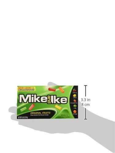 Mike and Ike Original Fruits 5 Ounce Box (Pack of 2)