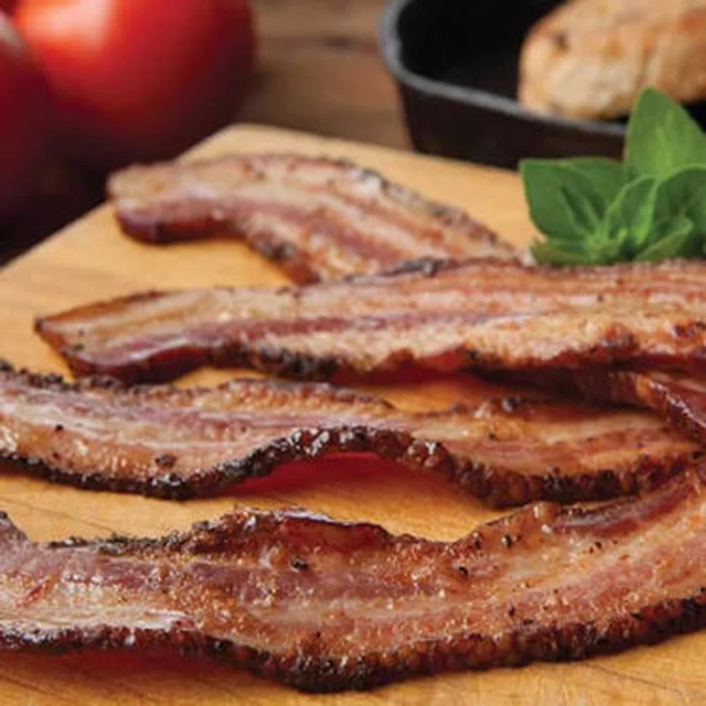 Fully Cooked Bacon, Ready to Eat, 80 Slices Per Pack / Case, 10 Year Shelf Life, Superior Canned, Real Thick Cut, 2+ Pounds, No Refrigeration Needed, Grocery, Long Term Storage, Camp, Hunt, Lunch