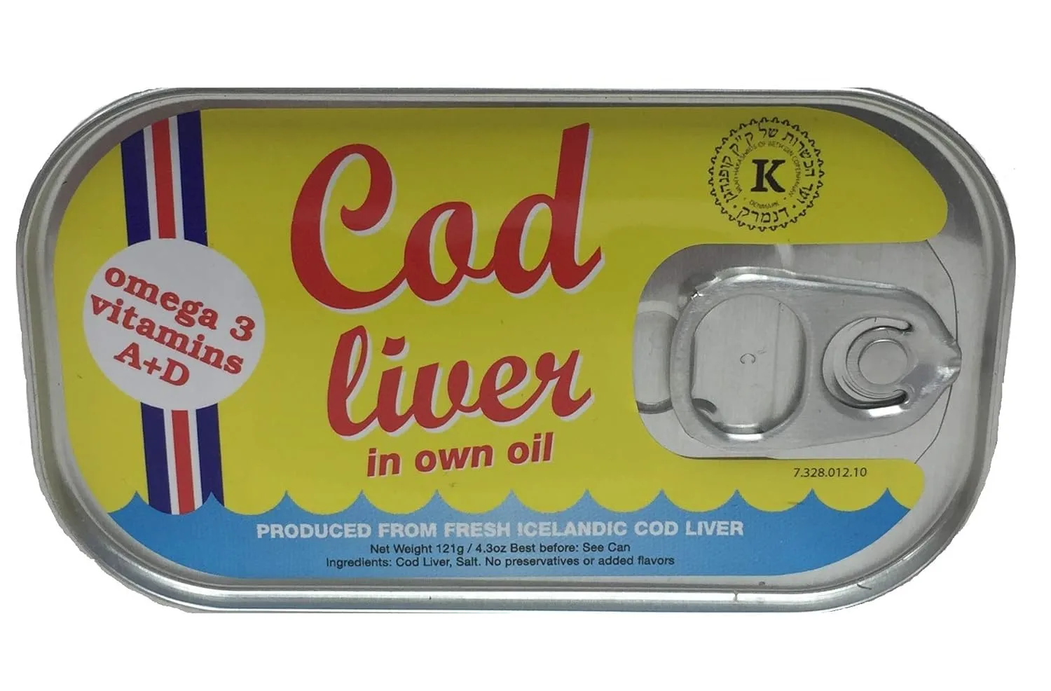 Cod Liver In Own Oil 4.3 oz. (Pack of 20)