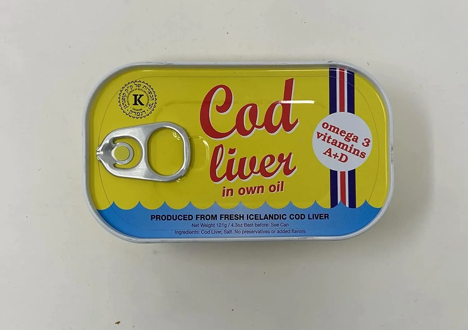 Cod Liver In Own Oil 4.3 oz. (Pack of 20)