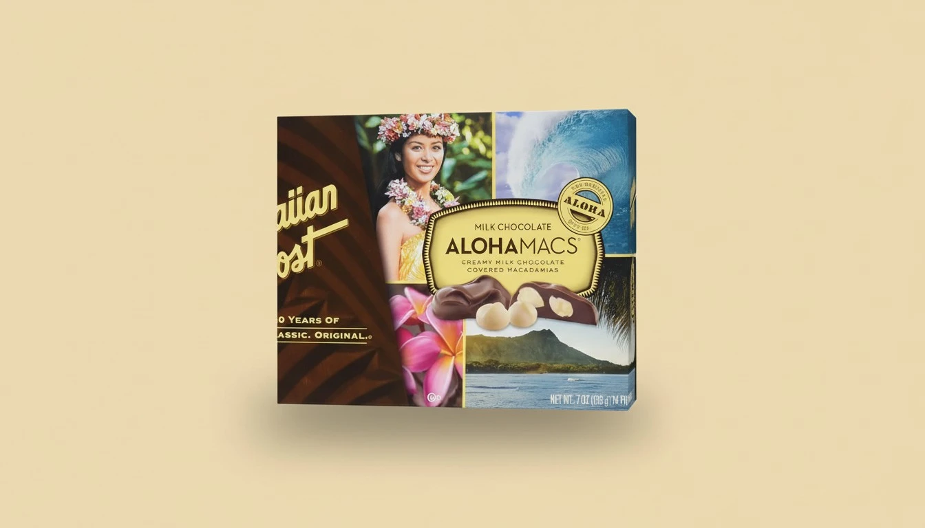 Hawaiian Host Aloha Macs Milk Chocolate Macadamia Nuts (6 ounce box, 12 pieces) (1 Box)