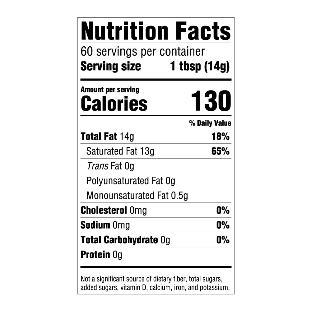 Amazon Fresh, Organic Virgin Coconut Oil, 30 Fl Oz (Previously Happy Belly, Packaging May Vary)