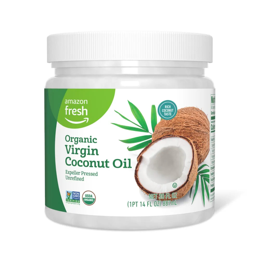 Zinc Fresh, Organic Virgin Coconut Oil, 30 Fl Oz (Previously Happy Belly, Packaging May Vary)