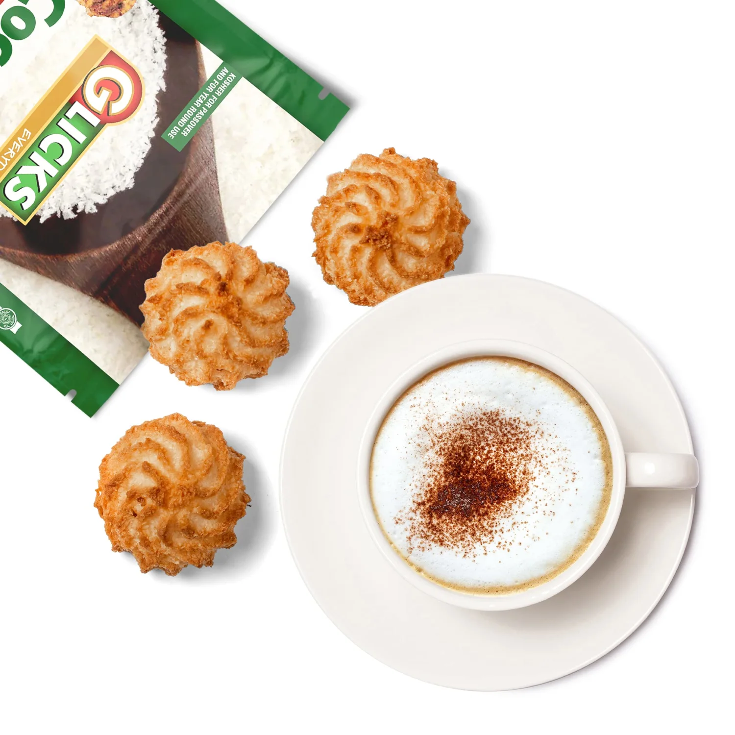 Glicks Gluten Free Coconut Macaroons, 10oz (2 Pack) Grain Free, Dairy Free, Soy Free, Kosher for Passover