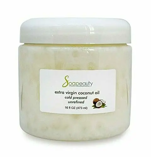 EXTRA VIRGIN COCONUT OIL Unrefined Cold-Pressed Natural Beauty/Cooking (8 OZ)