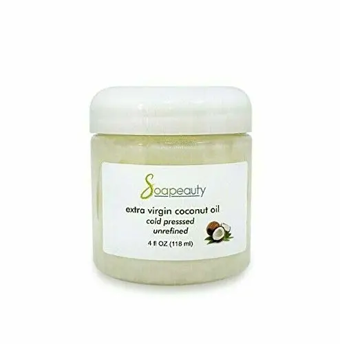 EXTRA VIRGIN COCONUT OIL Unrefined Cold-Pressed Beauty/Cooking 4 OZ