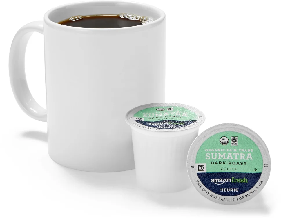 ZincFresh 80 Ct. Organic Fair Trade K-Cups, Sumatra Dark Roast, Keurig K-Cup Brewer Compatible