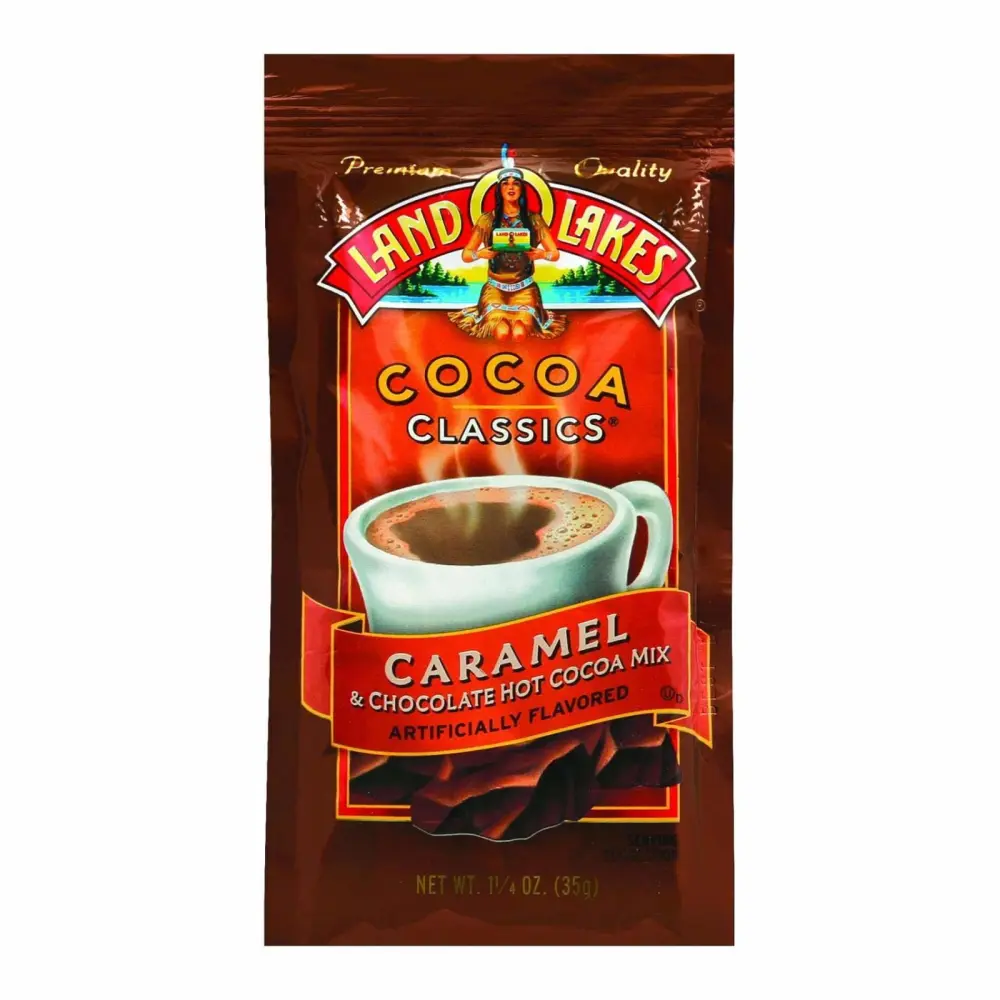 Land O Lakes Cocoa Classics Caramel and Chocolate Hot Cocoa Mix: 1.23 Ounce (Pack of 12)