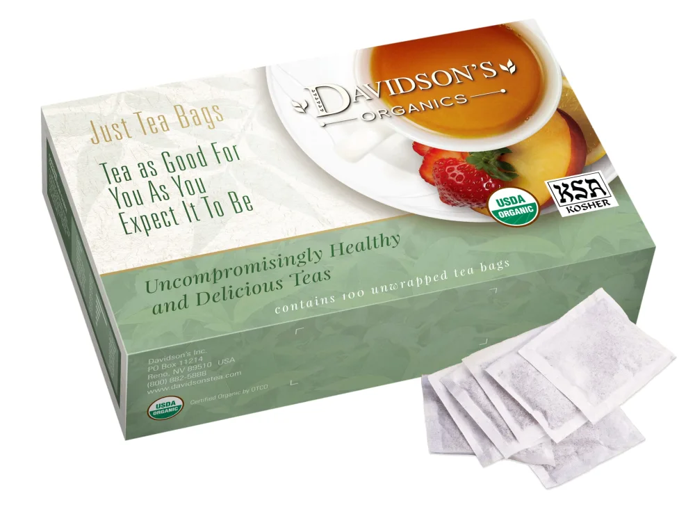 Davidson's Organics, Tulsi Rose Petals, 100-count Unwrapped Tea Bags