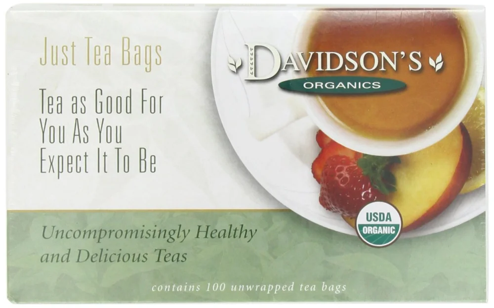 Davidson's Organics, Wild Strawberry, 100-count Unwrapped Tea Bags