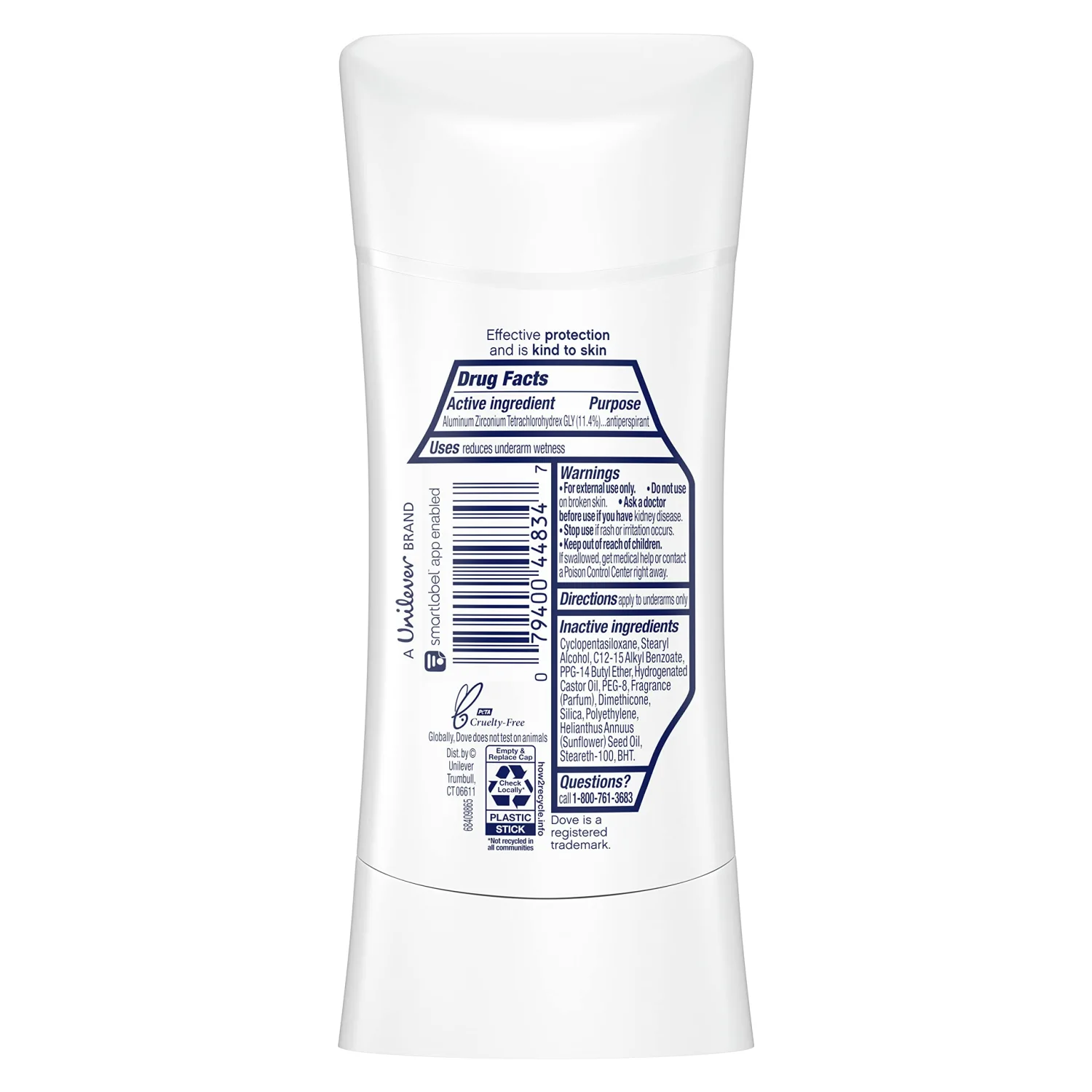Dove Advanced Care Invisible Antiperspirant Deodorant Stick No White Marks on 100 Colors Sheer Cool 48-Hour Sweat and Odor Protecting Deodorant for Women 2.6 oz