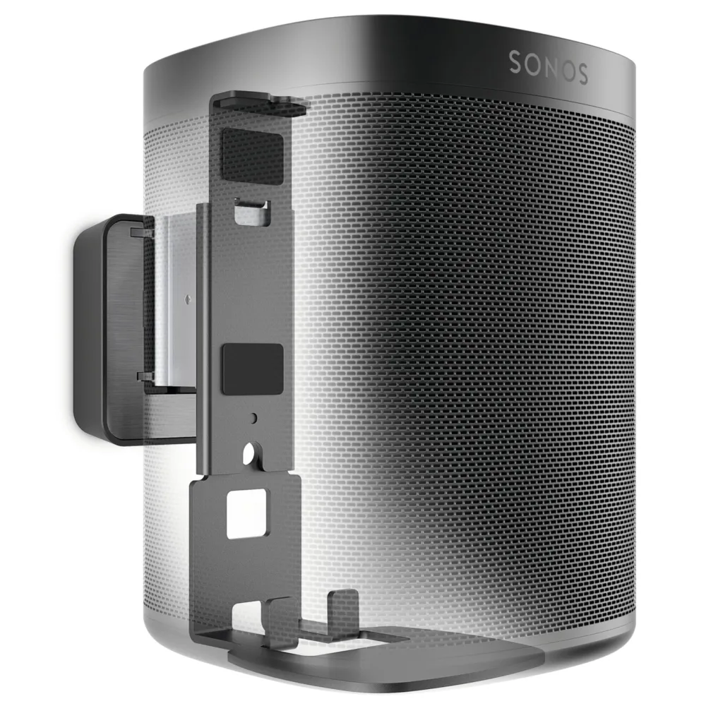 Vogel's Sound 4201 Speaker Wall Mount for Sonos One and One SL Max. 11 lbs (5 kg) Tiltable -30º/+30º Swivels up to 70º (Left/Right) Also fits Sonos Play:1 Black 1 Mount