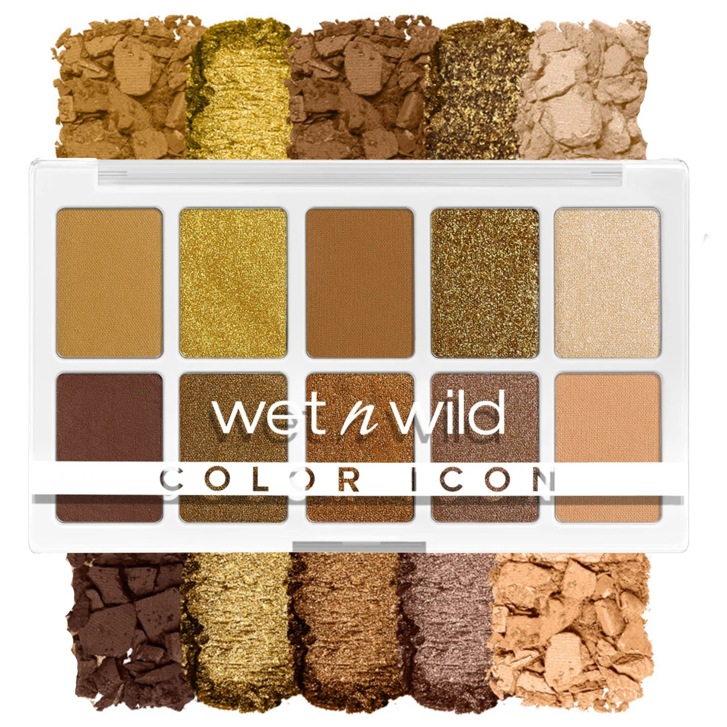Wet n Wild Color Icon 10-Pan Eyeshadow Makeup Palette, Yellow Call Me Sunshine, Long Lasting, Shimmer, Metallic, Glittery, Matte, Rich Smooth Pigment, Cruelty Free